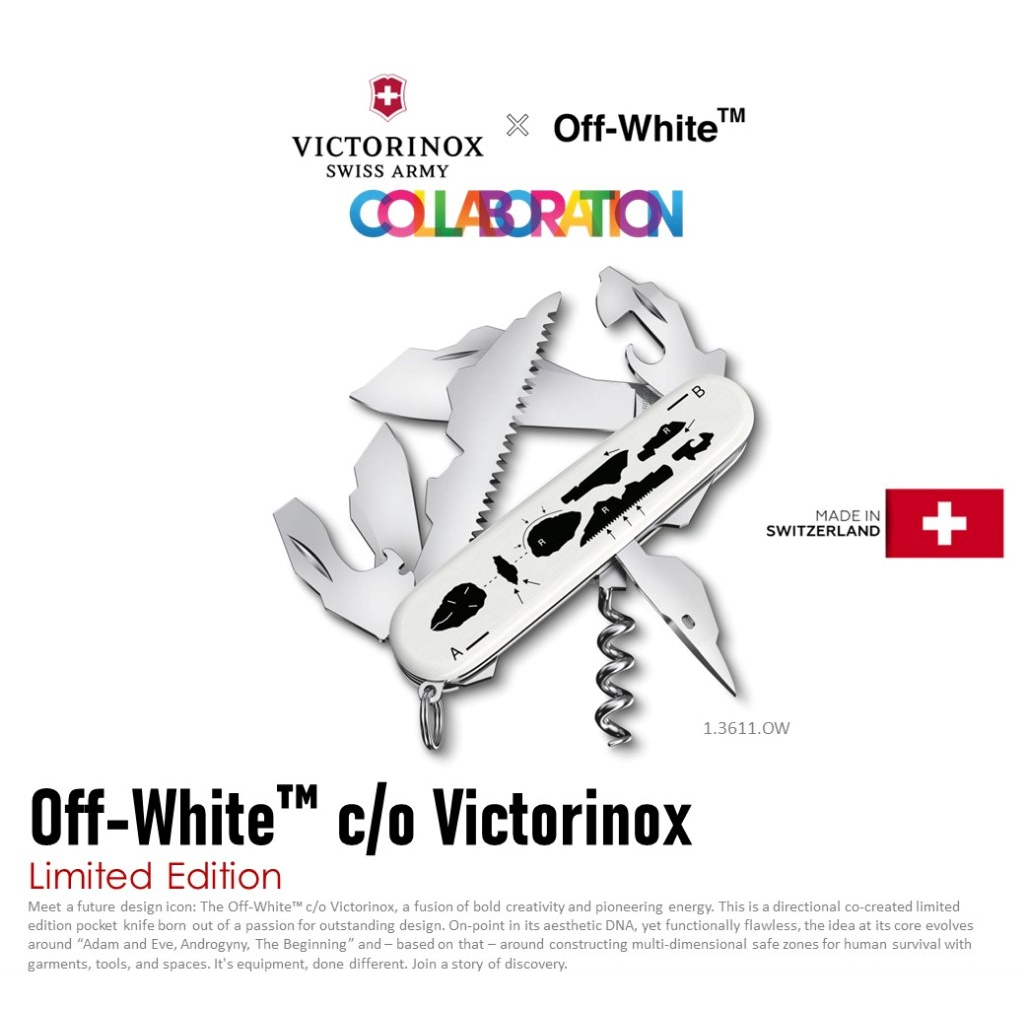 Victorinox Off-White™ c/o Limited Edition (1.3611.OW) Swiss Army Knife | มีดพับสวิส รุ่นลิมิเต็ด มีดพก มีดพับ มีดสวิส