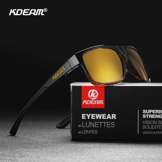 KDEAM แบรนด์แท้ 100% ร้านไทยส่งเร็ว แว่นตากันแดด เลนส์ Polarized แว่นกันแดดผู้ชาย (ผู้หญิงใส่ได้)