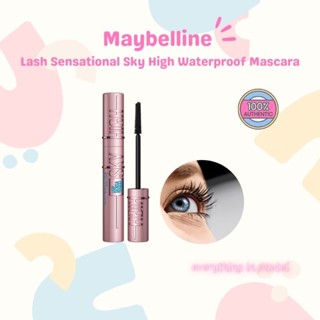 [A002] ของแท้100% Maybelline Lash Sensational Sky High Waterproof Mascara