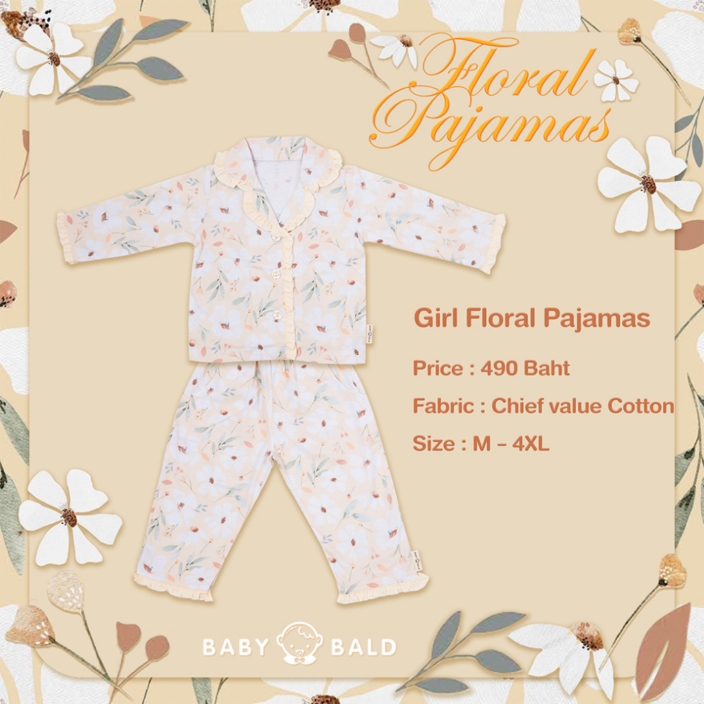 ชุดนอน Floral Pajamas