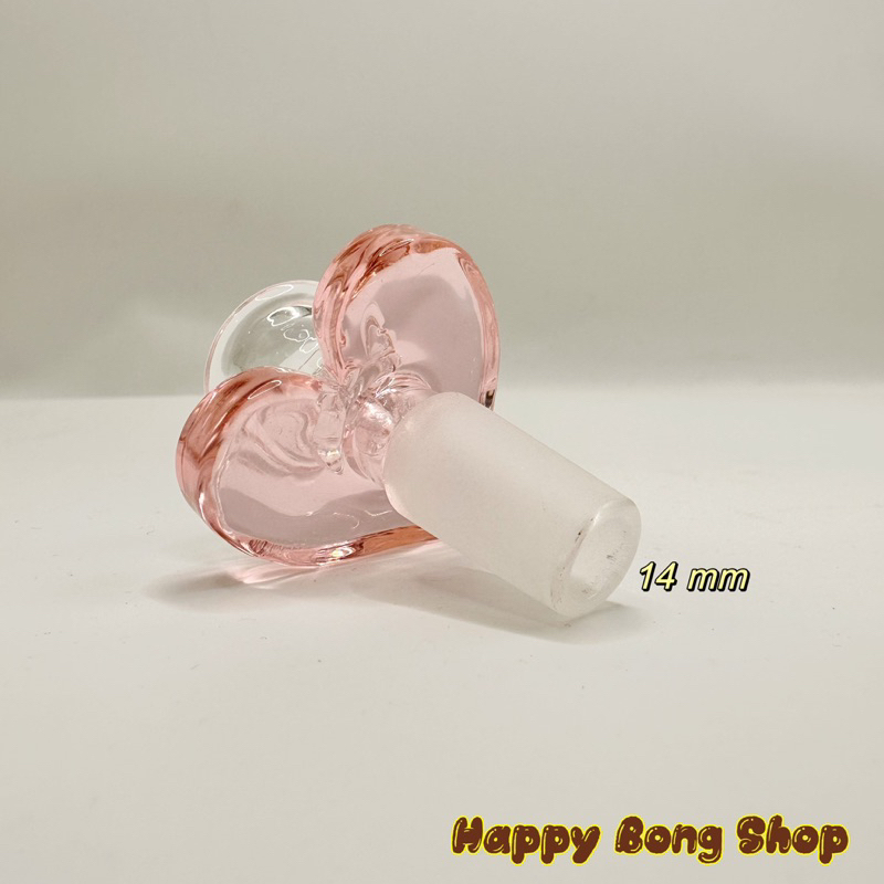 New   Heart shaped glass bong bowl 14 mm โจ๋รูปหัวใจใช้กับบ้องแก้ว 14 mm