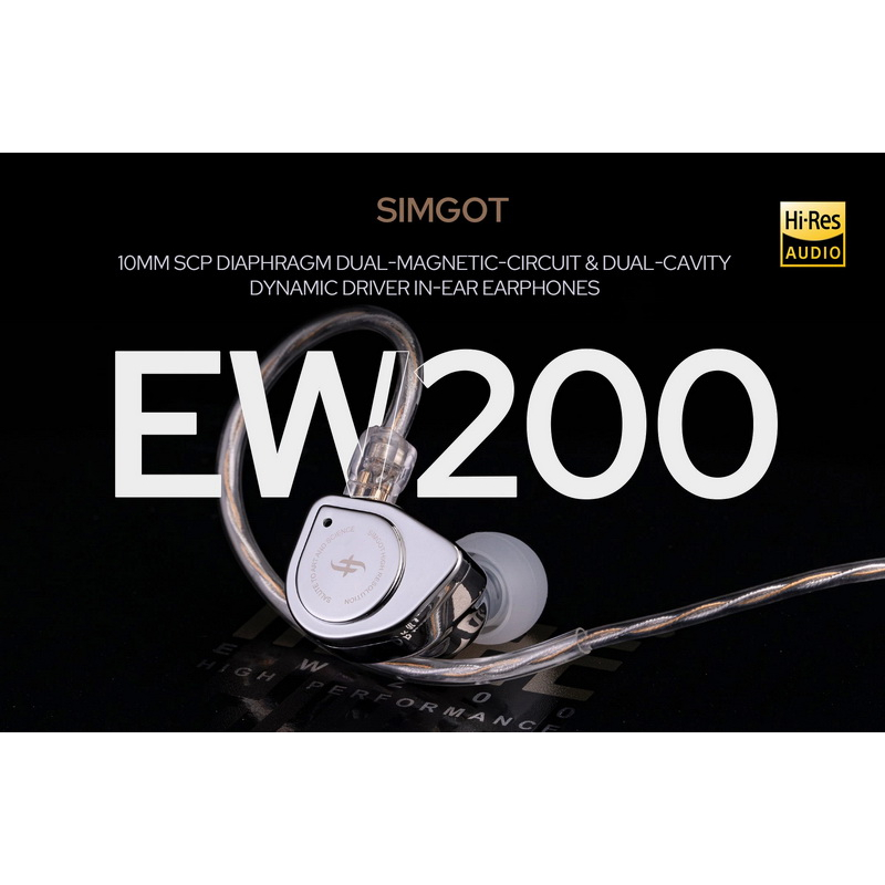 Simgot EW200 หูฟัง 1 ไดรเวอร์ Dynamic บอดี้โลหะ รองรับ Hi-Res ประกันศูนย์ไทย