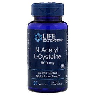 NAC ซีสเทอีน Life Extension, N-Acetyl-L-Cysteine, 600 mg, 60 Capsules