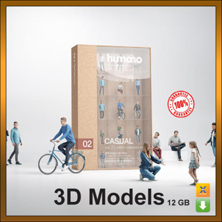 Humano 3D Models Vol. 02 Casual for 3D software