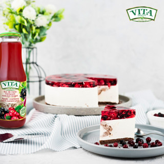 VITA Apple Cranberry black currant juice No sugar added 1 L