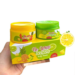 Be White Booster Body Cream ครีมบีอีไวท์ สัปปะรดมะนาว (1กล่อง บรรจุ2กระปุก)