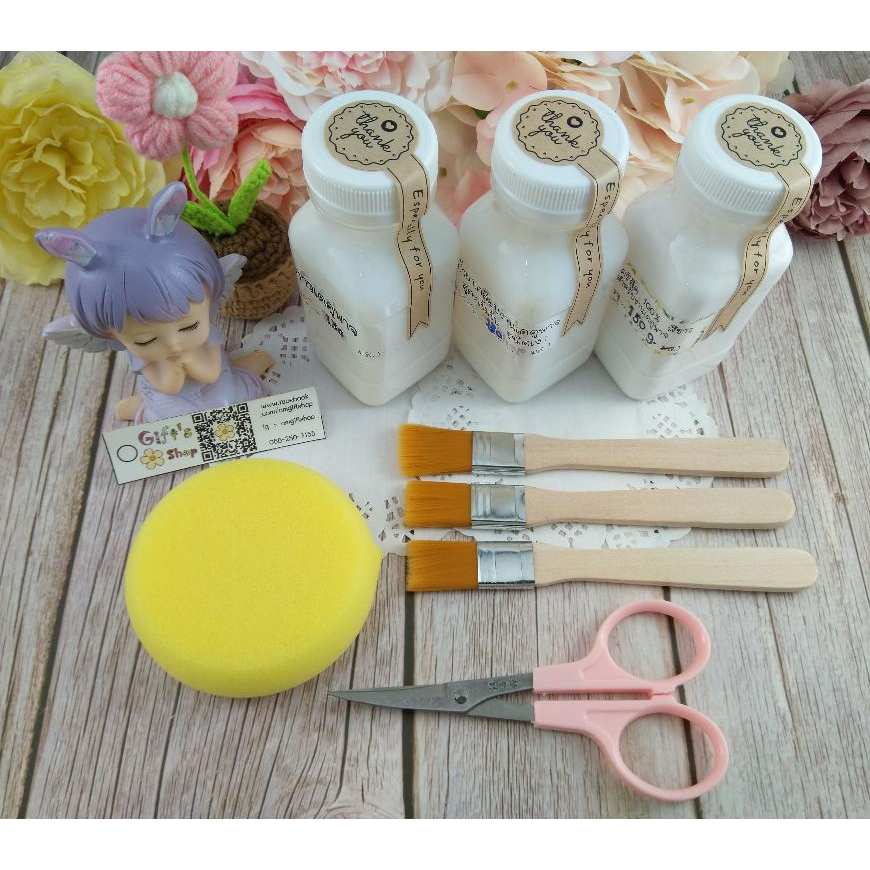 พร้อมส่ง พิเศษซื้อยกชุดสุดคุ้ม! Starter kit ชุดอุปกรณ์พื้นฐานงานเดคูพาจแบบครบชุดสำหรับผู้เริ่มต้น รหัส ES017 (1ชุด8ชิ้น)