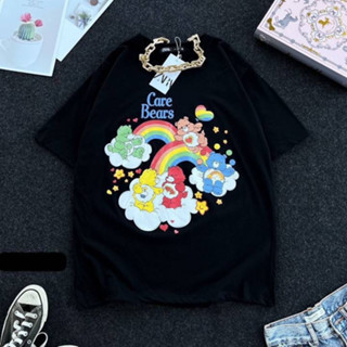 เสื้อ Oversize สกรีน ดำ Care-Bears