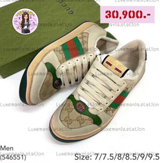 👜: New!! Gucci Sneakers Men 546551‼️ก่อนกดสั่งรบกวนทักมาเช็คสต๊อคก่อนนะคะ‼️