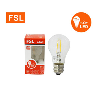 หลอดไส้เอดิสัน ขั้ว E27 FSL-A55-2W / 4W สีวอร์ม