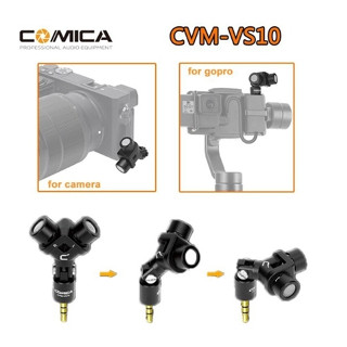 COMICA CVM-VS10 Mini Flexible XY Stereo Microphone ไมโครโฟนสำหรับ gopro 3.5mm.TRS ไมโครโฟน รับประกันศูนย์ 1ปี