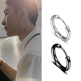 ต่างหูห่วง ทรงกลม เครื่องประดับแฟชั่นสตรี 8 มม. 10 มม. 12 มม. 14 มม สำหรับผู้ชายละผู้หญิง