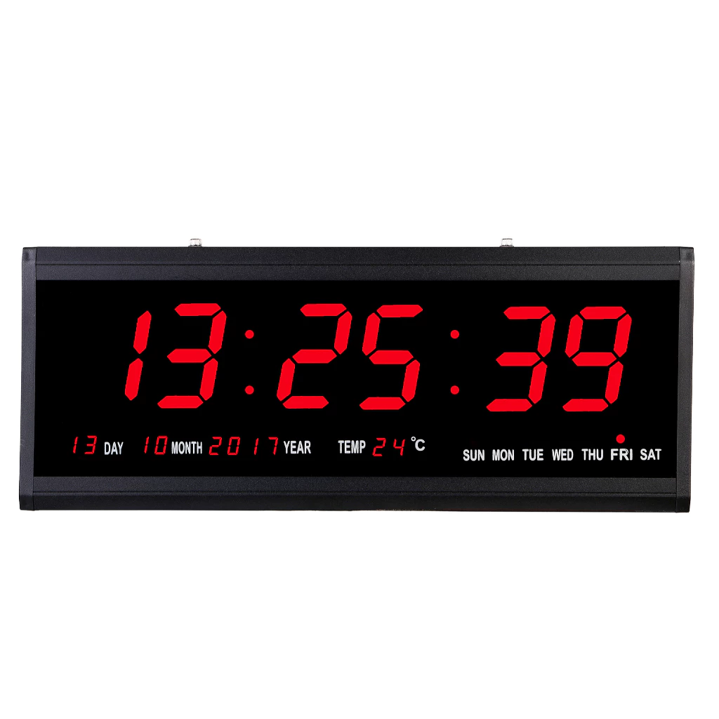 นาฬิกาดิจิตอล (JH4819) 48x19x4.5cm นาฬิกา LED DIGITAL CLOCK นาฬิกาแขวน