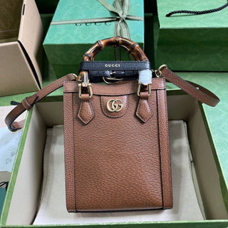 Gucci DIANA MINI TOTE BAG(Ori)เทพ 📌size 15.5x19.5x6 cm. 📌สินค้าจริงตามรูป งานสวยงาม หนังแท้💯