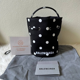 New Balenciaga Bucket wheel polka dot