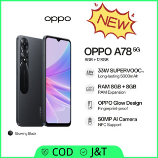 【เก็บเงินปลายทาง】มือถือ oppo A78 ชาร์จเร็ว 10W/ปลดล็อคลายนิ้วมือ หน้าจอใหญ่ 6.52 นิ้ว แบต 5000mAh รับประกันร้าน 3 เดือน