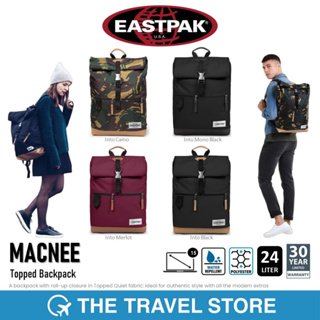 EASTPAK MACNEE Topped Backpack (EKEK44B) กระเป๋าเป้ สะพายหลัง รองรับคอมพิวเตอร์ 15 นิ้ว