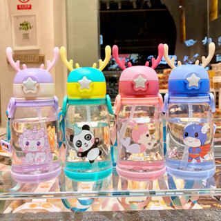 กระบอกน้ำเด็ก 500ml ลวดลายน่ารัก ขวดน้ำเด็ก