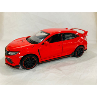 Honda Civic Type R 1/32 Model Car Diecast Toy Vehicle Kids Gift Collection Red