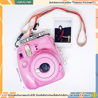 เคสใส instax mini 9 เคสใสใส่กล้องโพลารอยด์ รุ่น mini 8 และ 9 พร้อมสายให้เลือก