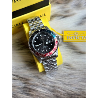 Invicta Usa Pro Diver Date Just Black Dial Pepsi Men’size