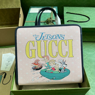 พรี​ ราคา4000 Gucci กุชชี่ 605614 tote กระเป๋าหิ้ว28.5*25*11cm