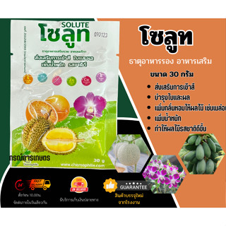 โซลูท อาหารเสริม ชนิดเข้มข้น ขนาด 30 กรัม (ผลิต 090123) จำนวน 1 ชิ้น
