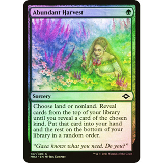 [MTG] Abundant Harvest [MH2] [GREEN] [COMMON] [FOIL] [ENG] (การ์ดเมจิค / Magic the Gathering)