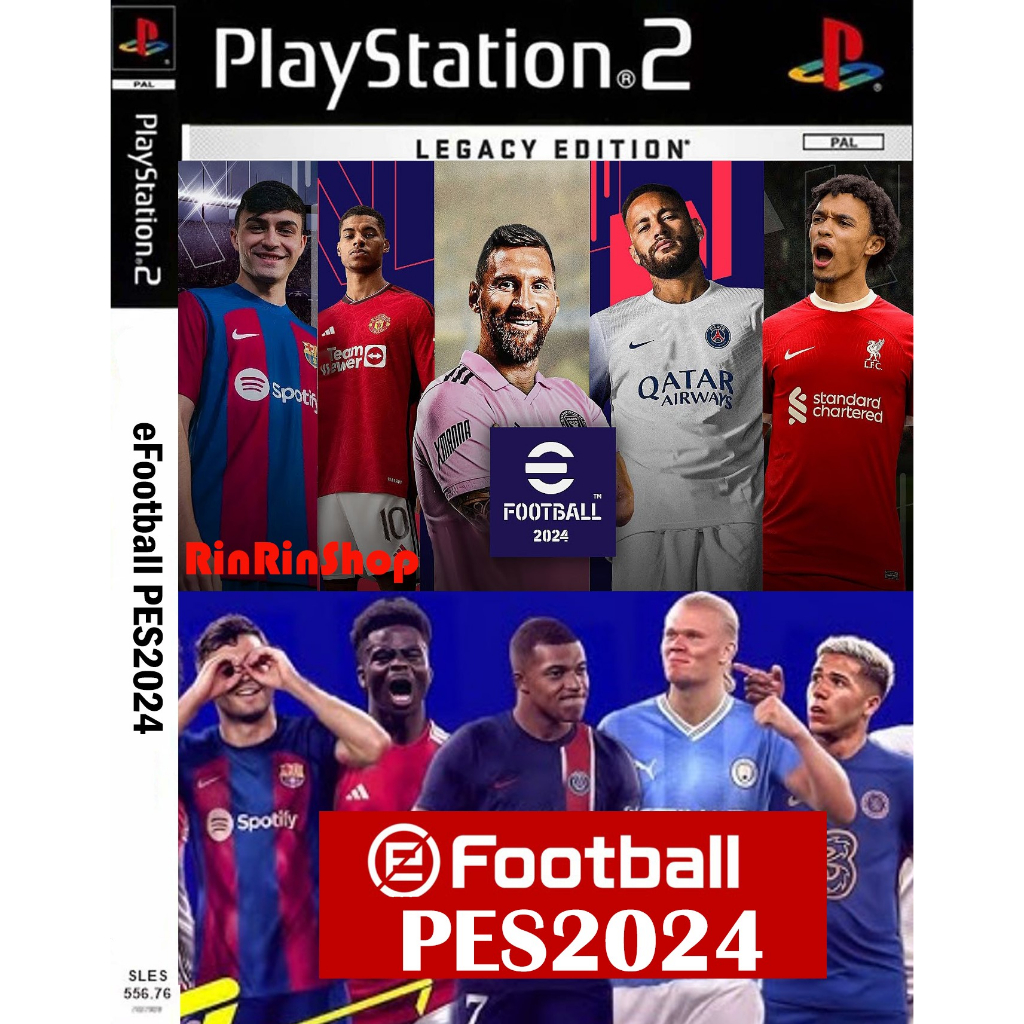 แผ่นเกมส์ PES 2024 Playstation 2 คุณภาพสูง ราคาถูก