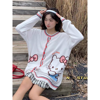 Kitty cardigan เสื้อคลุมผ้านิตลายคิตตี้