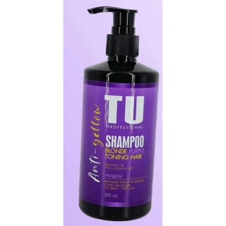 แชมพูสระม่วง TU SHAMPOO BLONDE PURPLE TONING HAIR 300ML.