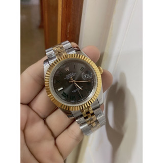 RO นาฬิกาข้อมือผู้ชาย Datejust 41  mm ระบบถ่าน นาฬิกาแฟชั่น