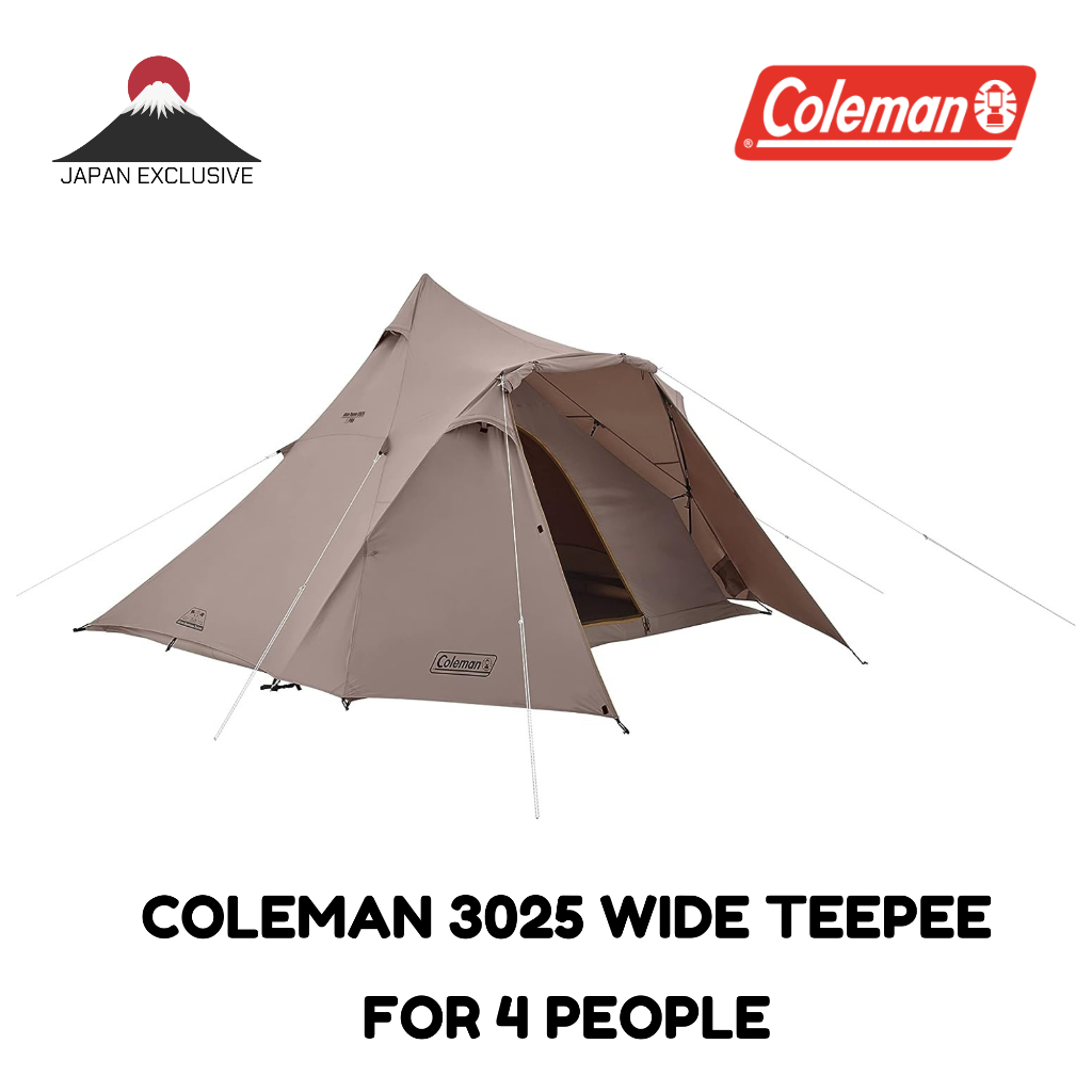 เต็นท์ทรงกระโจม Coleman 3025 JP Tepee Greige 4 person Japan Exclusive Tent พร้อมส่ง