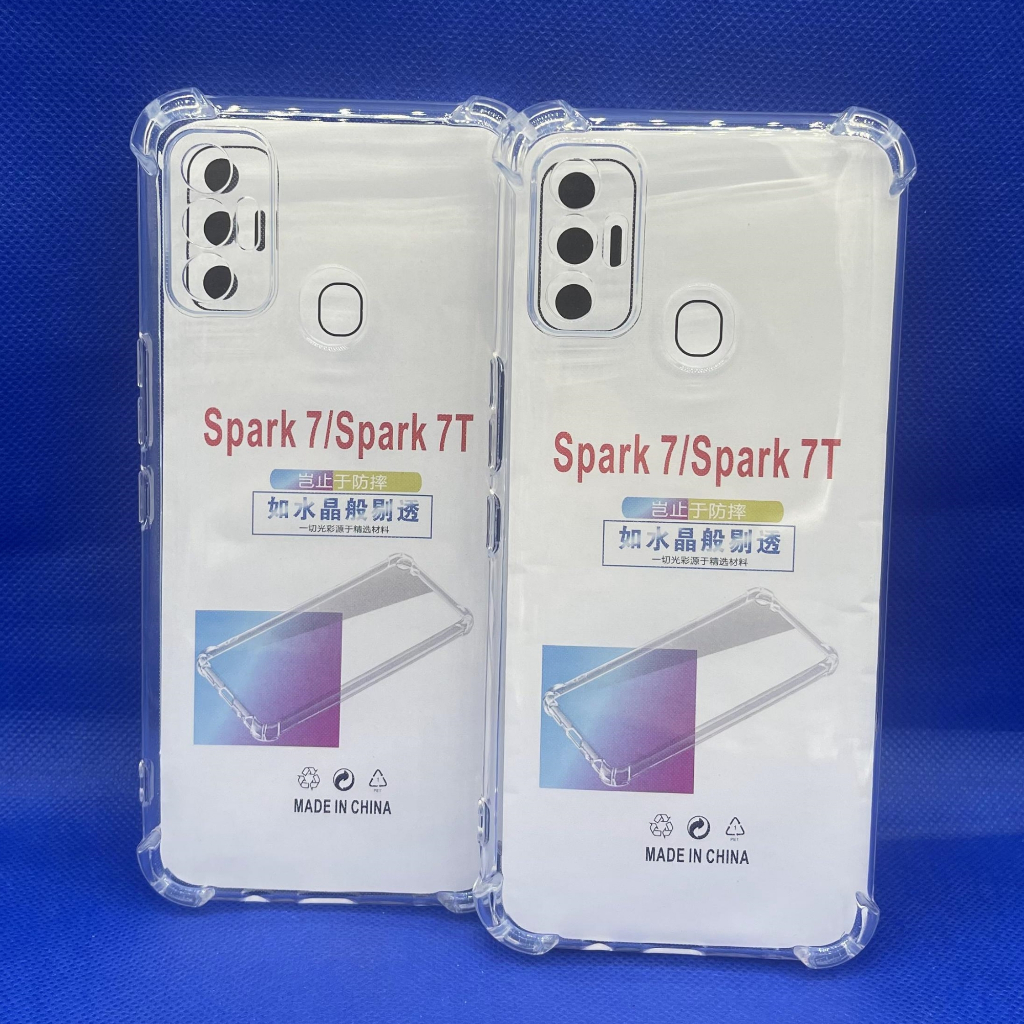 Case tecno เคส Tecno Spark7 Spark7t หนา 1.5mm ตรงรุ่น แบบ TPU ใสเสริมขอบและมุมกันกระแทก ส่งไว จาก กทม