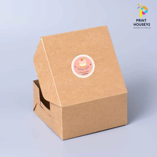 🧁สติกเกอร์ ติดกล่องขนม 128 ดวง 🍰 กันน้ำ เปลี่ยนข้อความได้ มีหลายแบบให้เลือกค่ะ