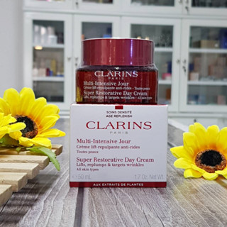 ครีมบำรุงกลางวัน Clarins Super Restorative Day Cream 50ml All Skin มอยเจอร์ไรเซอร์สูตรฟื้นบำรุงผิว