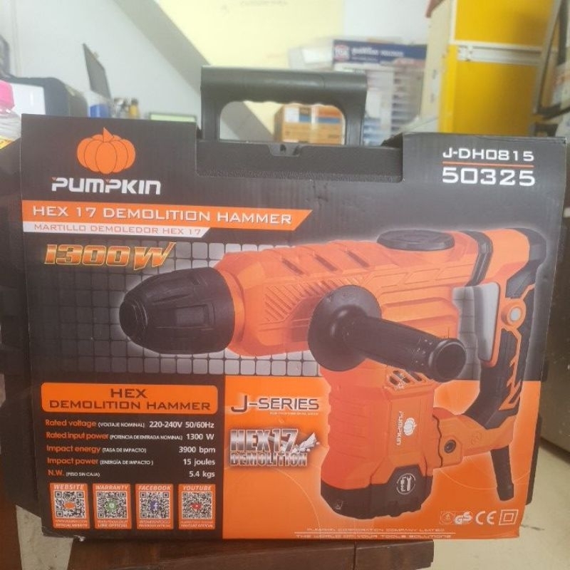 สว่านโรตารี่สกัด HEX17 5.4kgs 1300W J-DH0815 J-Series 50325 220-240V ของแท้มีรับประกัน