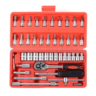 MOLITA ชุดเครื่องมือ ประแจ ชุดบล็อก 46 ชิ้น ขนาด 1/4 Socket Set