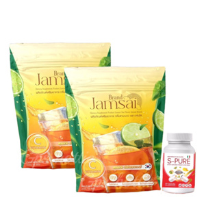 ของแท้ พร้อมส่ง Jamsai Lemon Tea แจ่มใส ชามะนาว ขับโซเดียม ทานง่าย ขับถ่ายดี ไม่ปวดบิด 1 ห่อ 15 ซอง คุมหิว เผาผลาญ