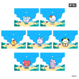 BT21 minini PP File Pocket (A4) Vacance ✅พร้อมส่ง ของแท้💯