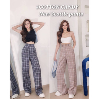 #COTTON CANDY 🍭กางเกงลายสก๊อต New Scottle pants