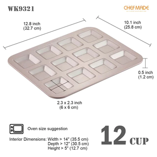 พิมพ์อบขนม ฟินองเซีย 8 ช่อง Chefmade financier cake mould