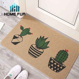 Home Fur พรมเช็ดเท้า พรมปูพื้นตกแต่งบ้าน ลายน่ารัก กันลื่น พื้นนุ่ม พร้อมส่งในไทย