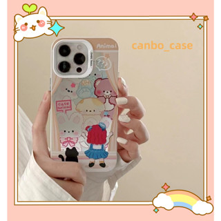 🎁ส่งของขวัญ🎁เคสไอโฟน สำหรับ 11 14 for iPhone Case 13 12 Pro Max น่าสนใจ การ์ตูน แฟชั่น กันกระแทก เคสนิ่ม เคสโทรศัพท์