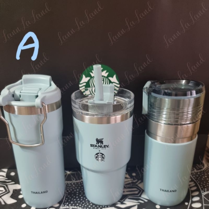 🌟พร้อมส่ง🌟 Starbucks x Stanley 16oz / 20oz 🇹🇭 Light Pink / Light Blue / Ash Blue แก้วสตาร์บัคส์ สแตน