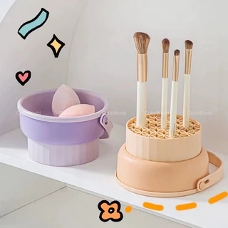 ที่ล้างแปรงแต่งหน้า แผ่นซิลิโคน อ่างซิลิโคนล้างแปรง น้ำยาล้างแปรง ตากได้ Cutie World