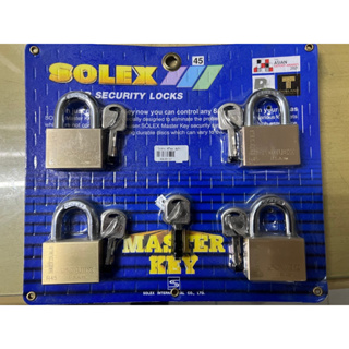 Solex กุญแจมาสเตอร์คีย์ระบบลูกปืน Master Keys ขนาด 45มม. 4ตัวชุด