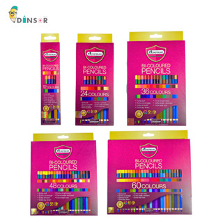 MasterArt สีไม้มาสเตอร์อาร์ต สีไม้มาสเตอร์อาร์ท สีไม้ 2 หัว  12 /24 / 36 /48 / 60 สี  (รุ่นใหม่ สีสวยกว่าเดิม)