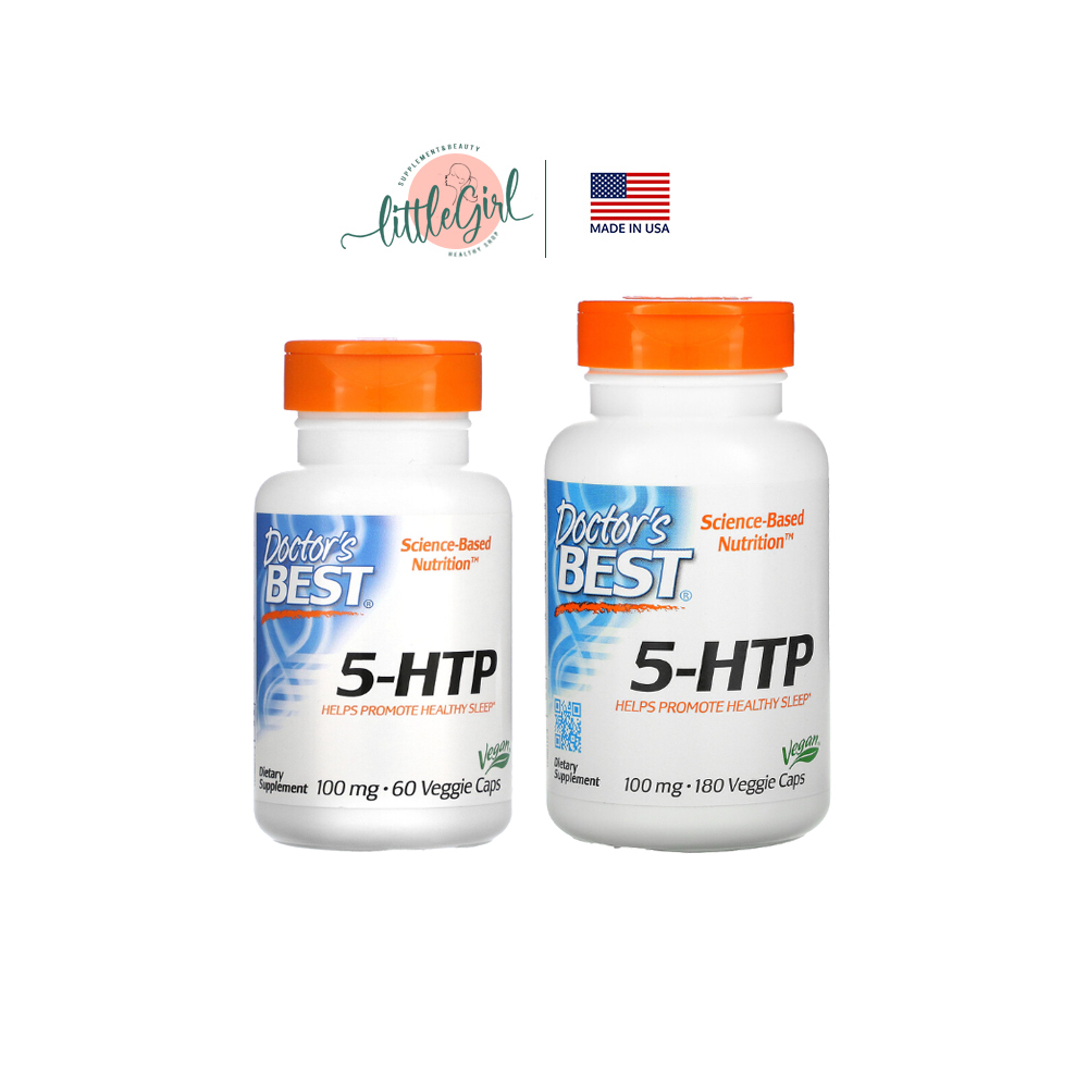 (พร้อมส่ง) Doctor's Best, 5-HTP, 100 mg, 60 , 180 Veggie Caps