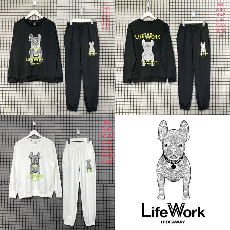 Life Work Set 🐶 เสื้อแขนยาว + กางเกงขายาว 🔖